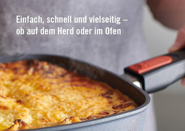 Woll Diamond Lite Hochrandpfanne, Ø 24 cm, 7 cm hoch, mit abnehmbarem Stiel - Geeignet für Ceran, Ga
