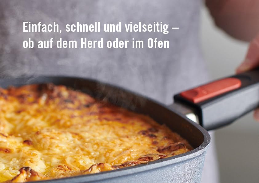 WOLL 1622DPI Schmorpfanne, quadratisch, Allzweckpfanne, Schwarz, 220 mm, 220 mm, 55 mm 22x22 cm, 5.5