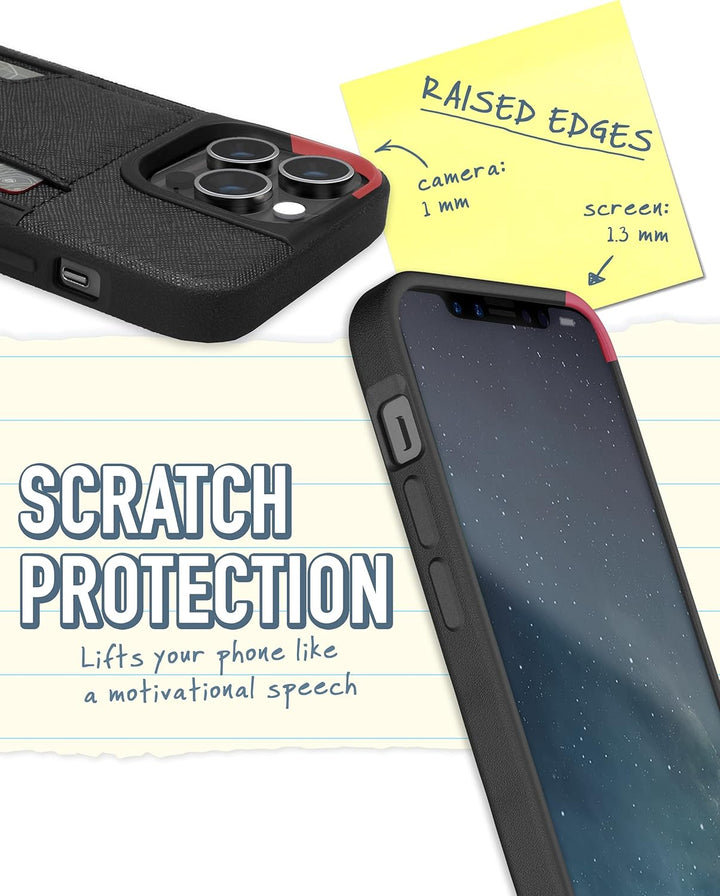 Smartish iPhone 13 Pro Wallet Case – Wallet Slayer Vol. 2 [Slim + Schutz] Kreditkartenetui mit Ständ