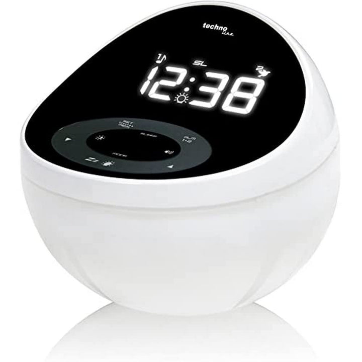 Technoline, WT 500 Premium-Radiowecker, weiss-schwarz, 14,5 x 14,5 x 12,5 cm