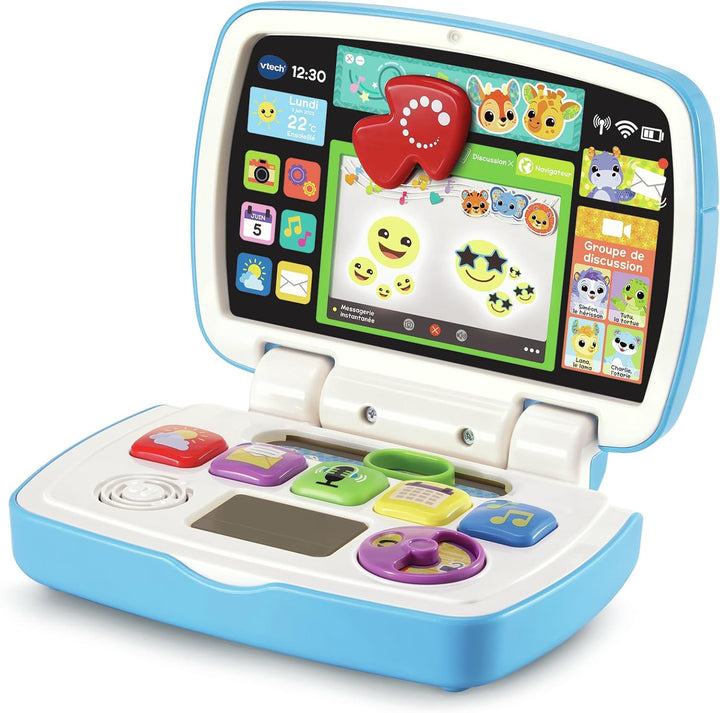 VTech Baby Ordi der Entdeckungen, Computer Baby, Spielzeug zum Erwachen – 12/36 Monate – Version FR