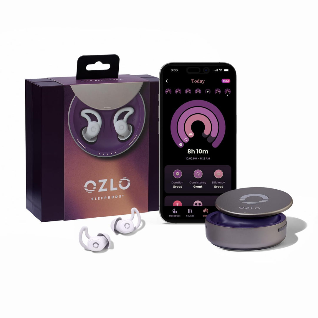 Ozlo Sleepbuds Sleep Headphones for Side Sleepers Sleep Earphones with Up to 10 Hours Bluetooth Stre