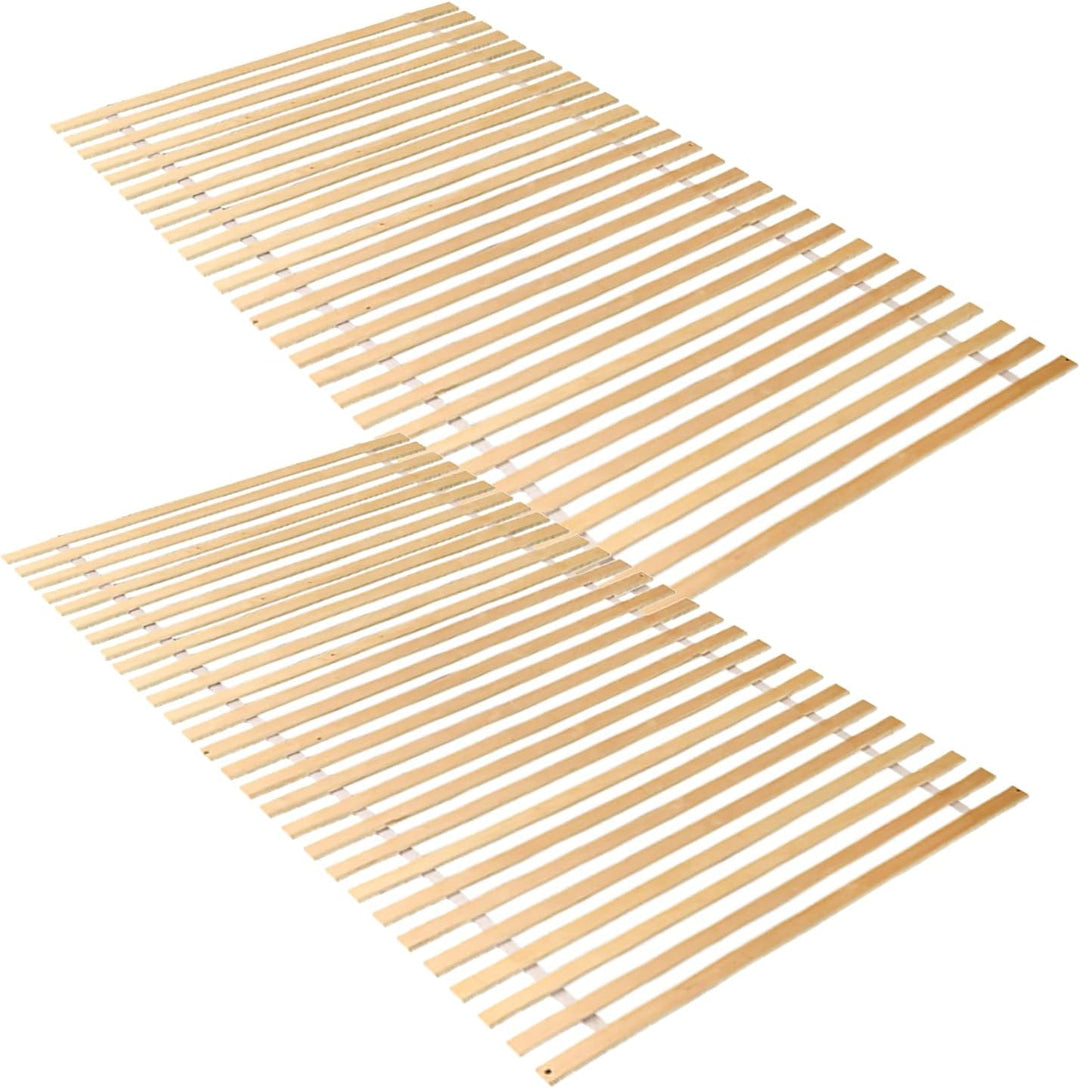 Jopassy lattenroste 2X Rollrost rolllattenrost 90x200cm 28Latten bodenbett bis 200 kg belastbar vers