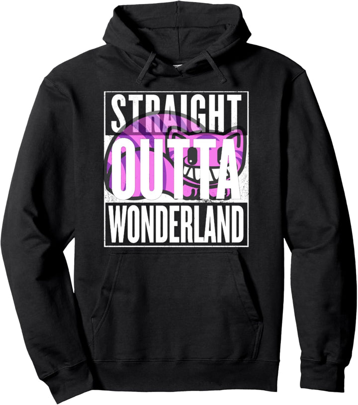 Straight Outta Wonderland Cheshire - Cat Pullover Hoodie