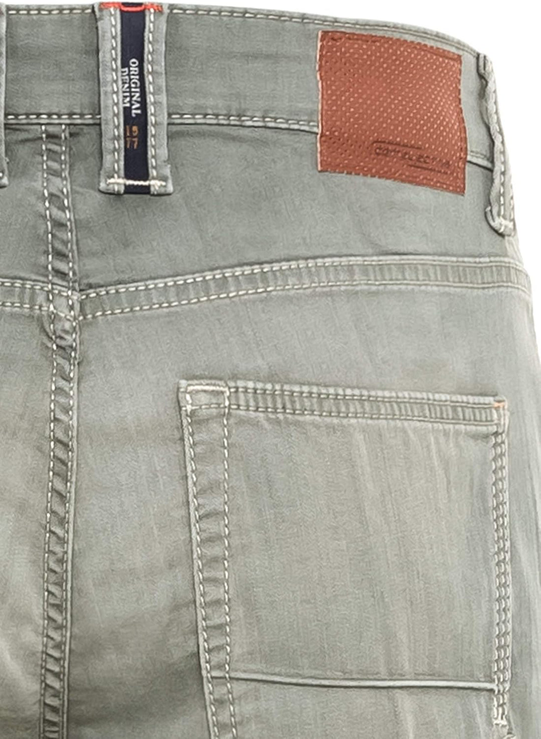 camel active Herren Camel Active 5-pocket Houston Straight Jeans 33W / 30L Grün (Olive 32), 33W / 30