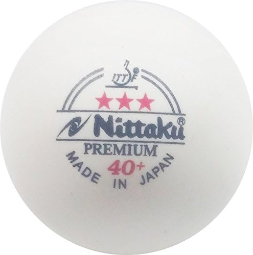 NITTAKU 3-Sterne Premium 40+ Tischtennisbälle (12er-Pack)