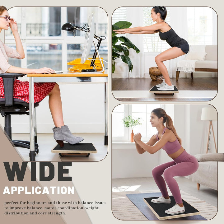 Balance Board, Wackelbrett Physio, Gleichgewichtstrainer, für physikalische Therapie Stehpult Kern S