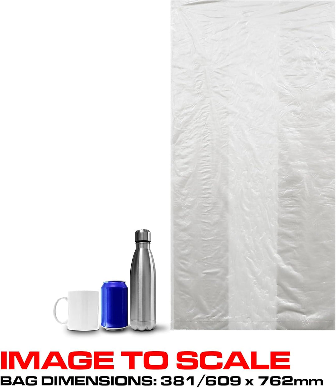 RE-GEN 1 Rolle | 100 Beutel | 45 l, 10 kg laden, transparente, robuste Müllbeutel, Müllsäcke, für de