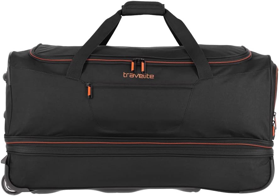 Travelite 2-Rad Trolley Reisetasche Gr. L mit Dehnfalte, Gepäck Serie Basics & 2-Rad Trolley Reiseta