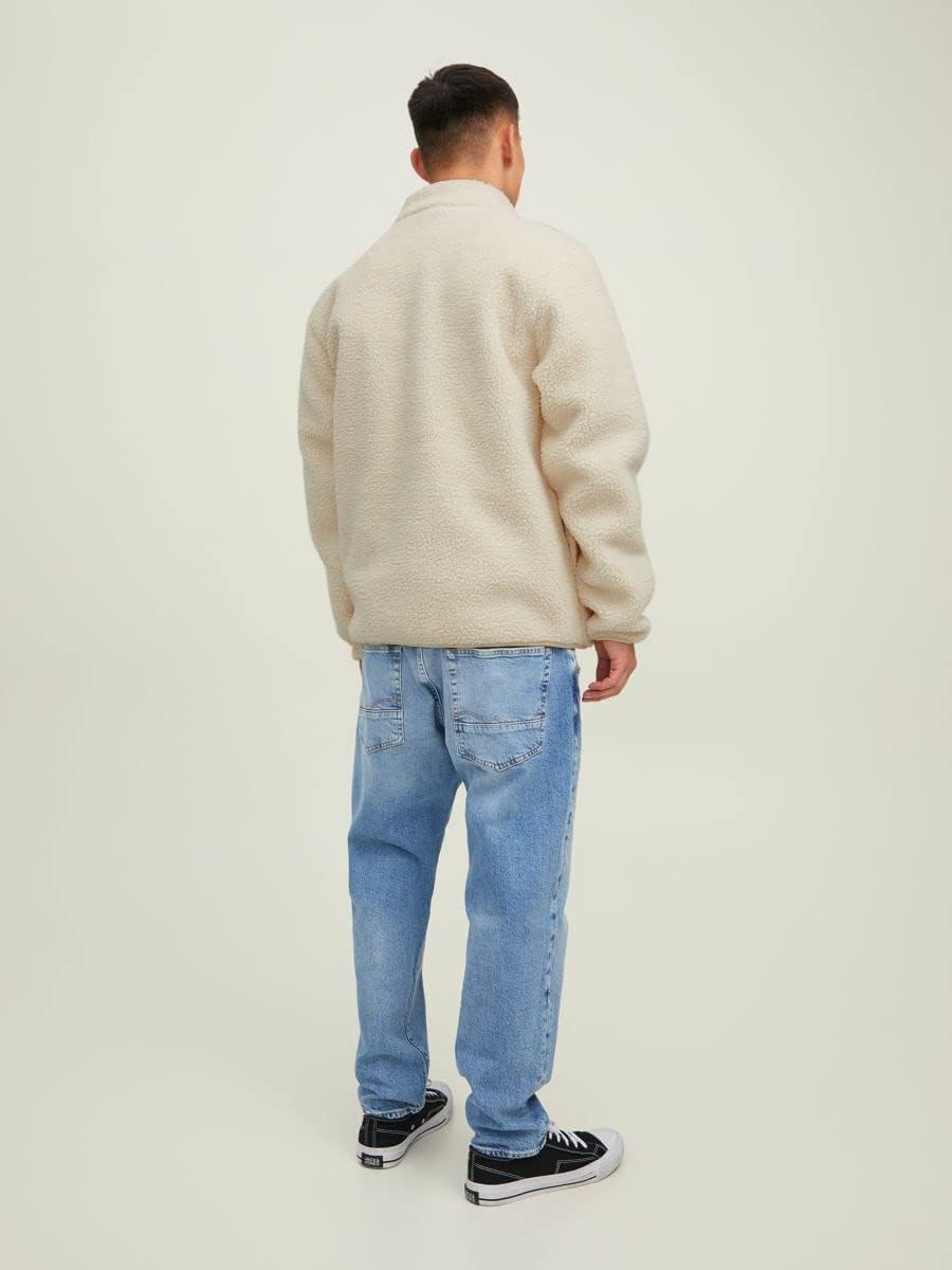 JACK & JONES Herren Jorpark Teddy Jacket Sn Jacke, Oatmeal