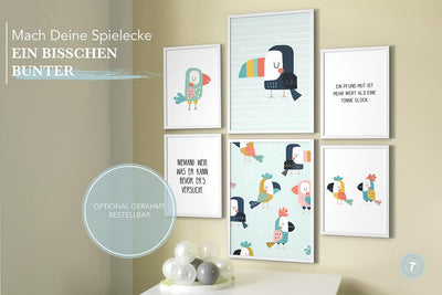 Papierschmiede® Bilder Kinderzimmer Kids Mood Poster Set Safari, Kinderzimmer Bilder Babyzimmer Deko