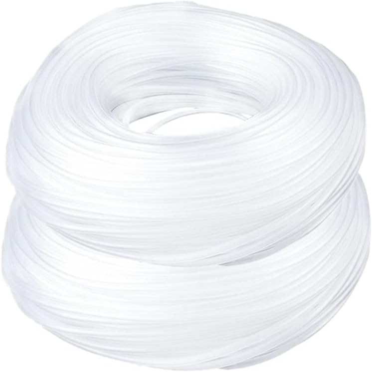 TEN-HIGH 10m Lebensmittelqualität Silikonschlauch transparent 5mm ID x 8mm AD für Lebensmittel Masch