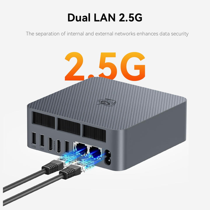 Beelink Mini PC EQR5, AMD Ryzen 7 5825U, 8C/16T, bis zu 4.5Ghz, Mini Computer 16GB DDR4 RAM 500GB PC