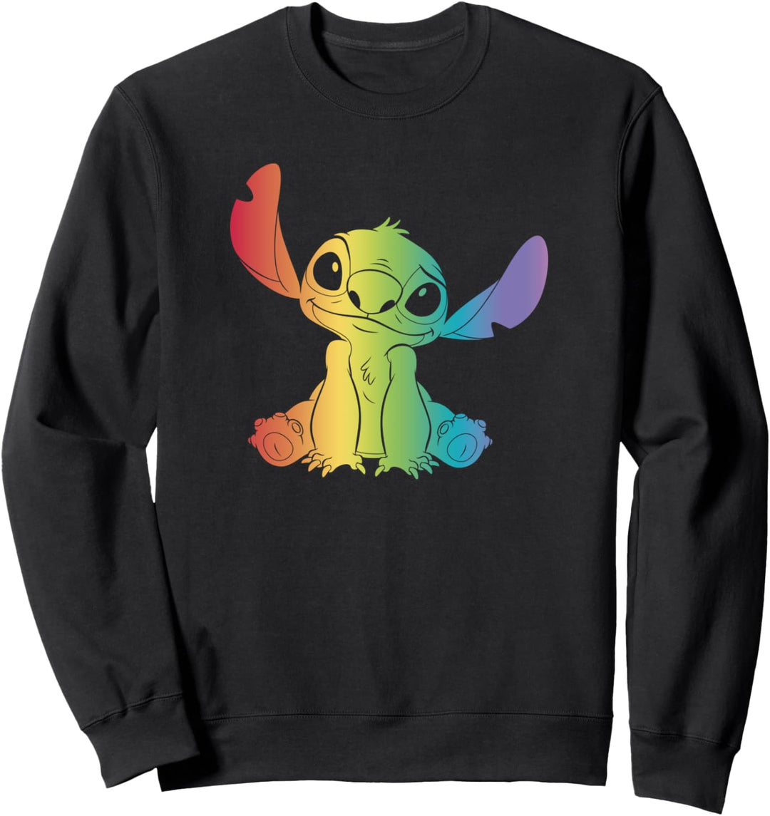 Disney Lilo & Stitch Rainbow Stitch Fill Pride Sweatshirt