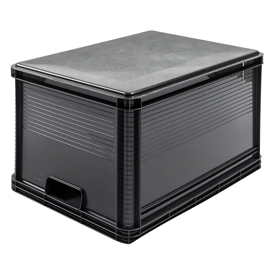 keeeper Transportbox-Set 3-teilig, Stapelbar, Polypropylen, 3 x 64 l, Robert, Graphit-Grau Graphit G