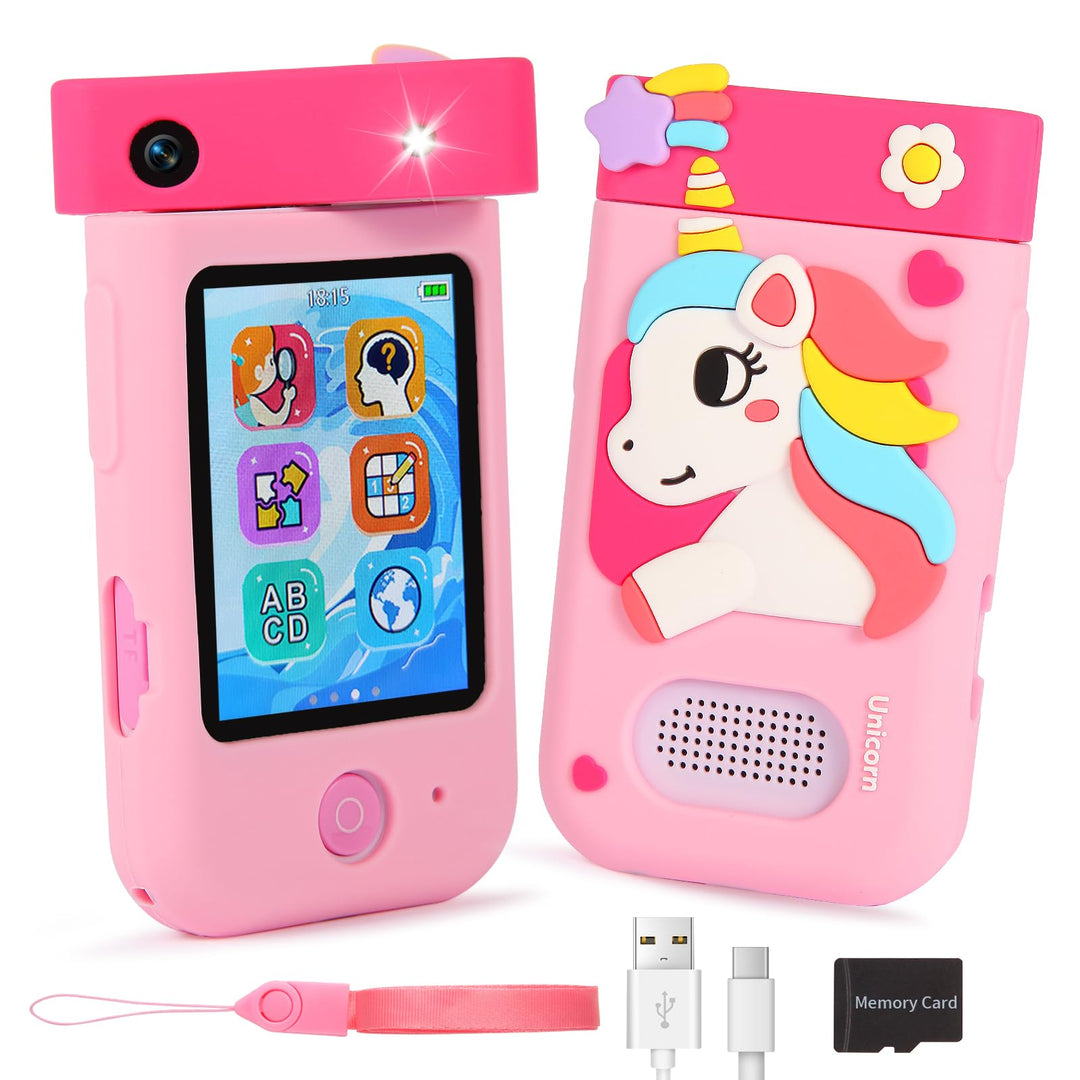 ARNSSIEN Kinderkamera,Kinder Handy Smartphone,2.8&