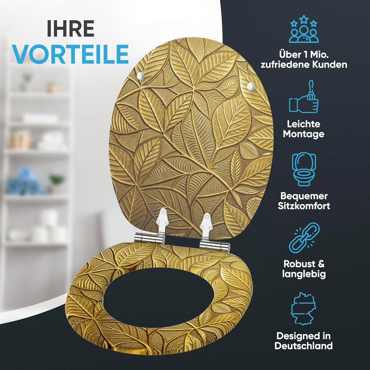 Sanilo WC Sitz mit Absenkautomatik, viele neue Toilettendeckel zur Auswahl, hochwertige Oberfläche,