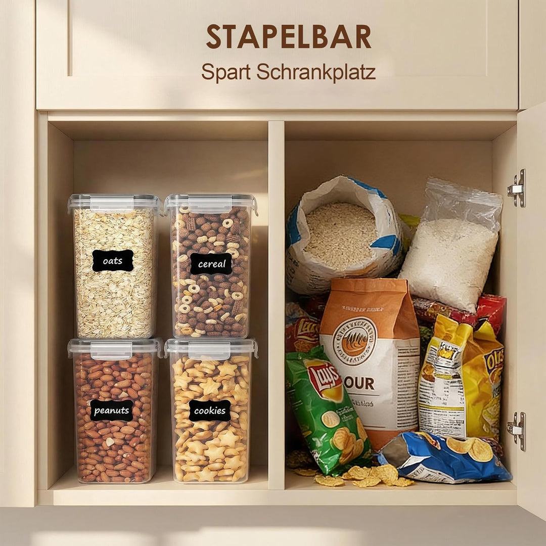 Vtopmart 2L Vorratsdosen Set, Müsli Schüttdose &amp; Frischhaltedosen, BPA frei Kunststoff Vorratsdosen