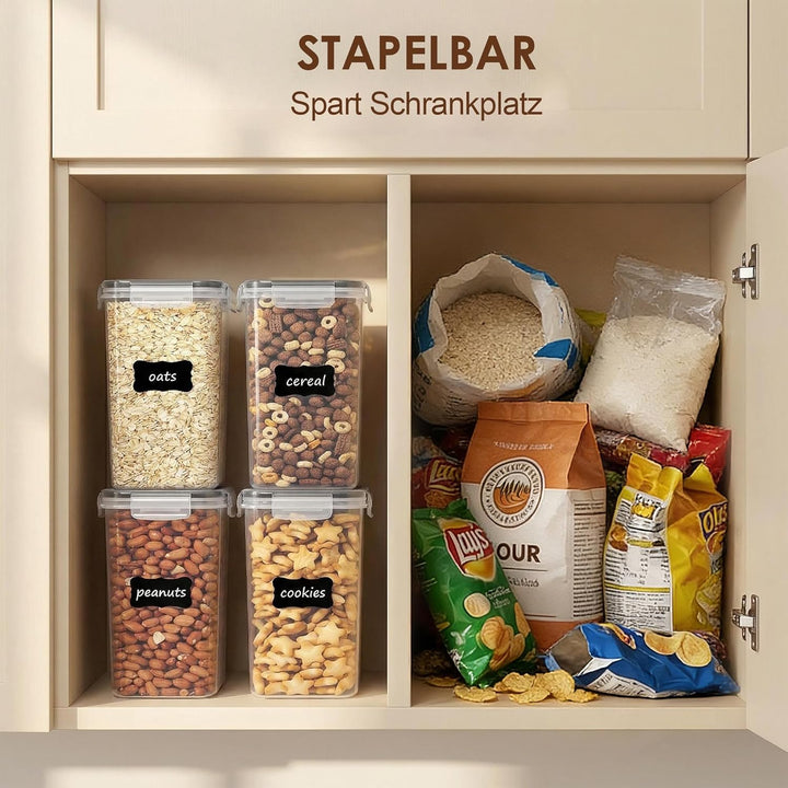 Vtopmart 2L Vorratsdosen Set, Müsli Schüttdose &amp; Frischhaltedosen, BPA frei Kunststoff Vorratsdosen
