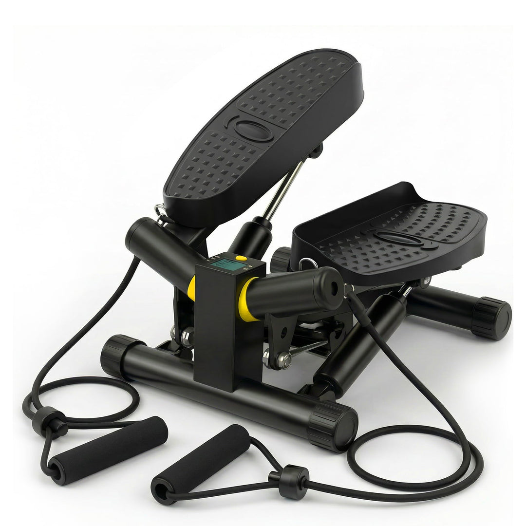 Niceday Twist Stepper für Zuhause | Swing Stepper mit Power Ropes | Stepper Hometrainer mit LCD Disp