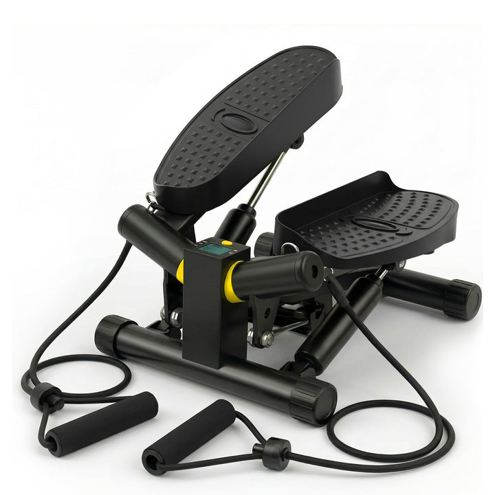 Niceday Twist Stepper für Zuhause | Swing Stepper mit Power Ropes | Stepper Hometrainer mit LCD Disp