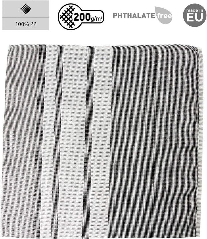BRUNNER Trip Zeltteppich Schwarz/Grau 250 x 350 cm 2,5 x 3 m, 2,5 x 3 m