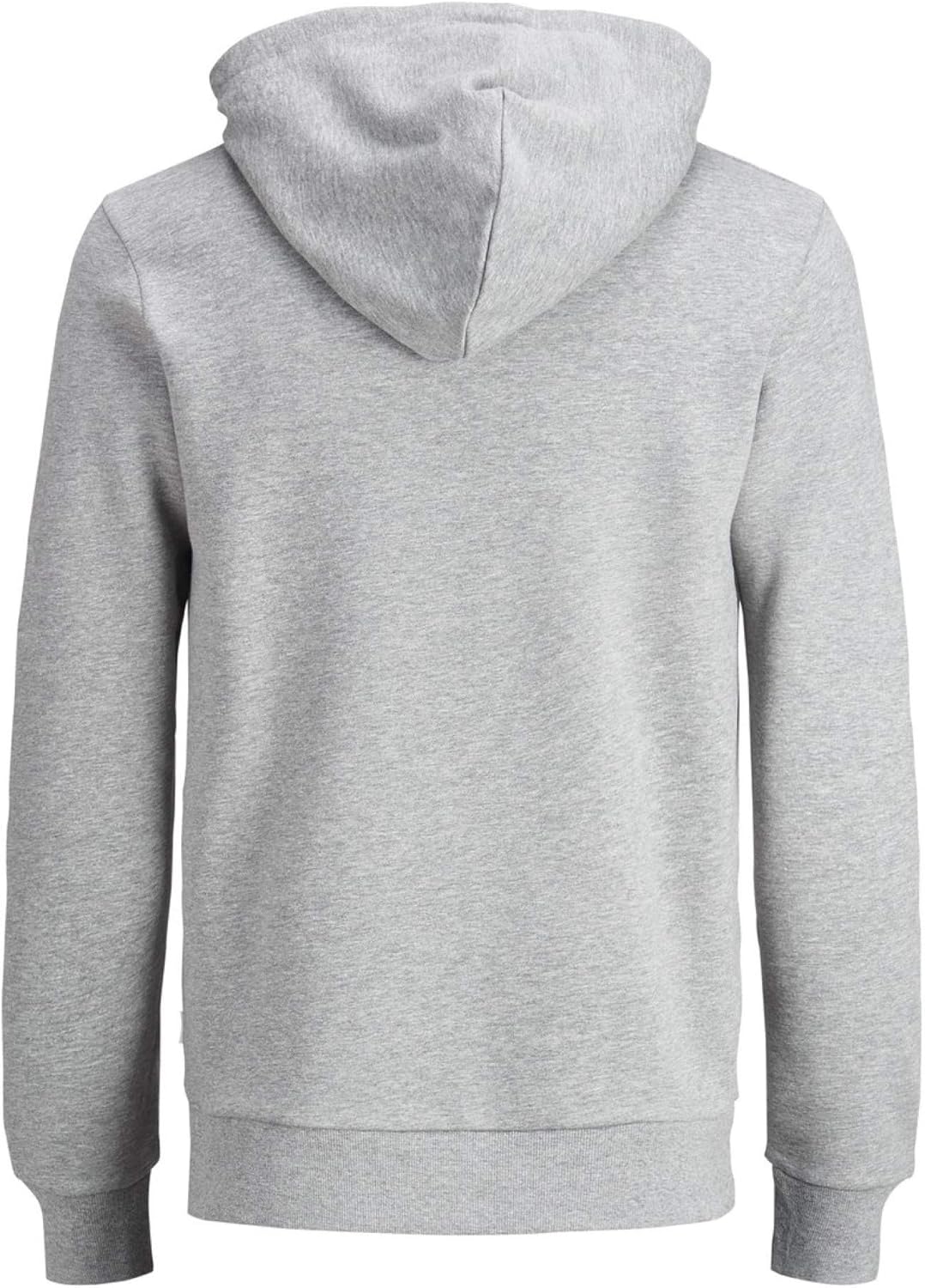 JACK & JONES Male Kapuzenpullover Logo Kapuzenpullover S Grau (Light Grey Melange Detail: Reg Fit-me