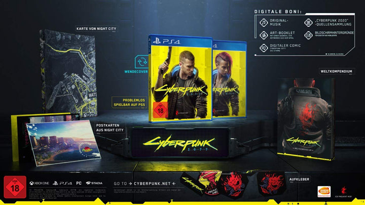 CYBERPUNK 2077 - DAY 1 Standard Edition - (kostenloses Upgrade auf PS5) - [PlayStation 4] PlayStatio