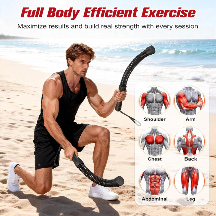 RELIFE REBUILD YOUR LIFE Trainingsseile 2-in-1 Battle Rope ohne Seil fur Heimfitnessstudio leises Se