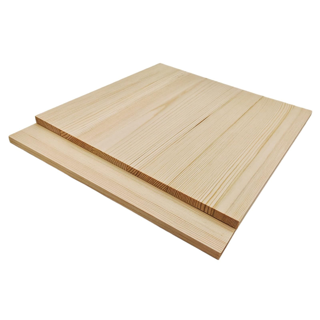 Unlackierte quadratische Holzblöcke zum Basteln, 30 x 30 x 1 cm, blanko, Kiefernholzbretter für Holz