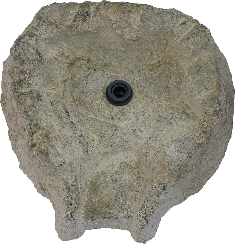 Wasserkaskaden Wasserfallset Fulda Granit Set mit Kaskade Pumpe, Grau/Grün, 130 x 42 x 50 cm, 5-teil