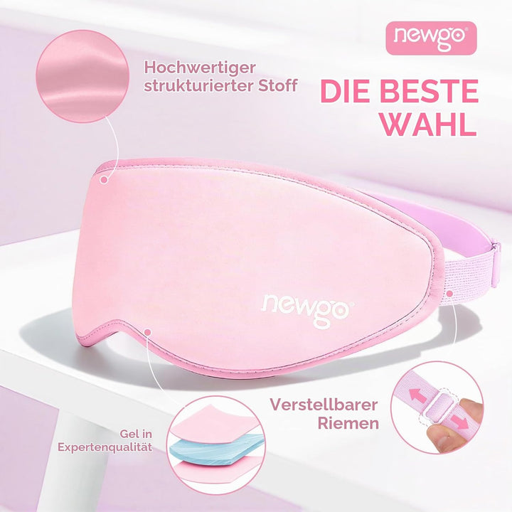 NEWGO 3D Gel-Augenmaske, Kühlende Augenmaske zur Pflege und Erfrischung, bei müden Augen, für kosmet