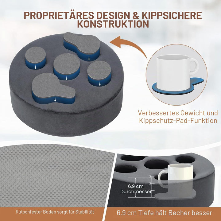 INNO STAGE Couch Cup Holder Getränkehalter, Sofa Getränkehalter Kissen, Abnehmbare und Washbare Kiss