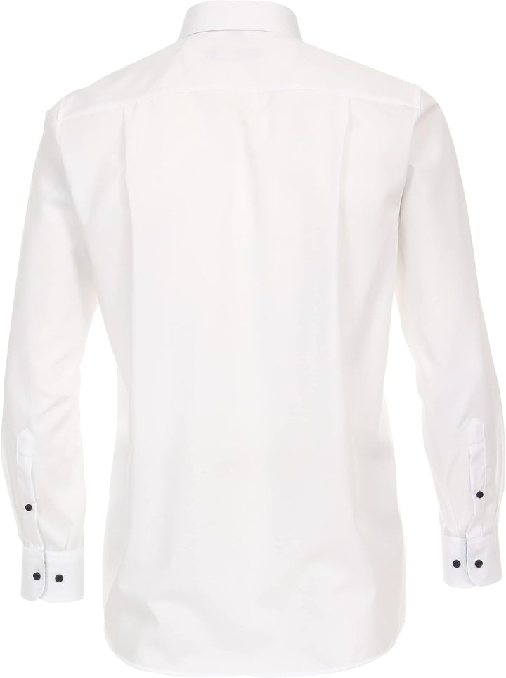 CASAMODA Businesshemd Uni Comfort Fit Standard 38 Weiss, Standard 38 Weiss