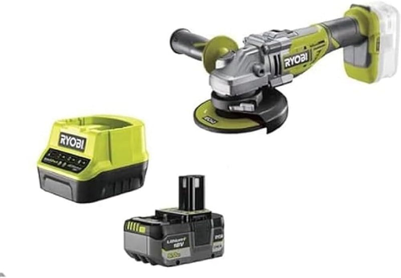 RYOBI 18 V ONE+ Brushless Akku-Winkelschleifer R18AG7-150GZL (Scheibendurchmesser 125 mm, Leerlaufdr