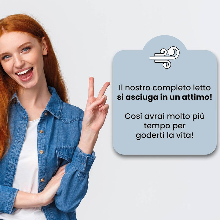 Italian Bed Linen, Fashion Bettwäsche-Set, Microfiber, Marble, Doppelbett Doppelbett Marble, Doppelb