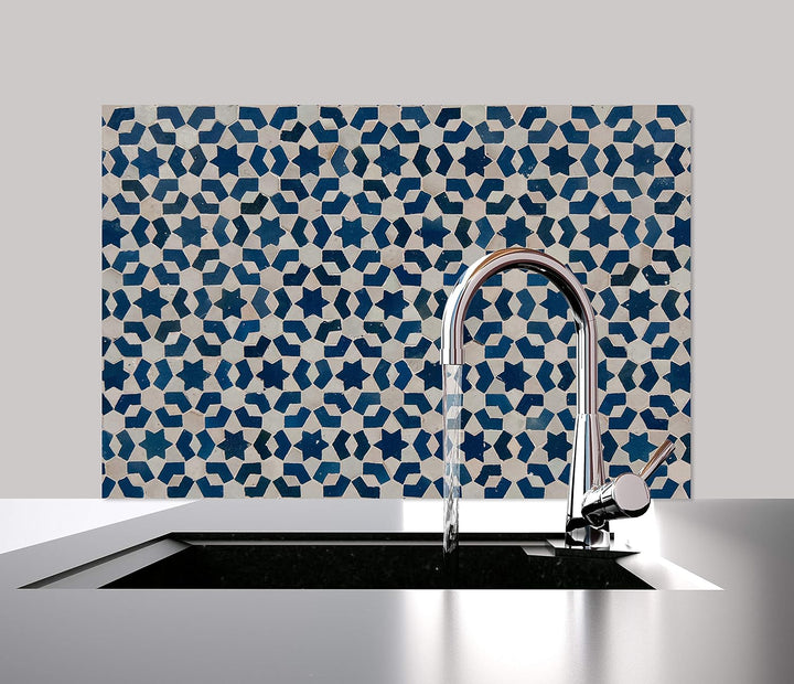 Küchen Spritzschutz „Mosaic Ornament“ | Küchenrückwand | Alu-DiBond | Fliesenschutz für den Herd und