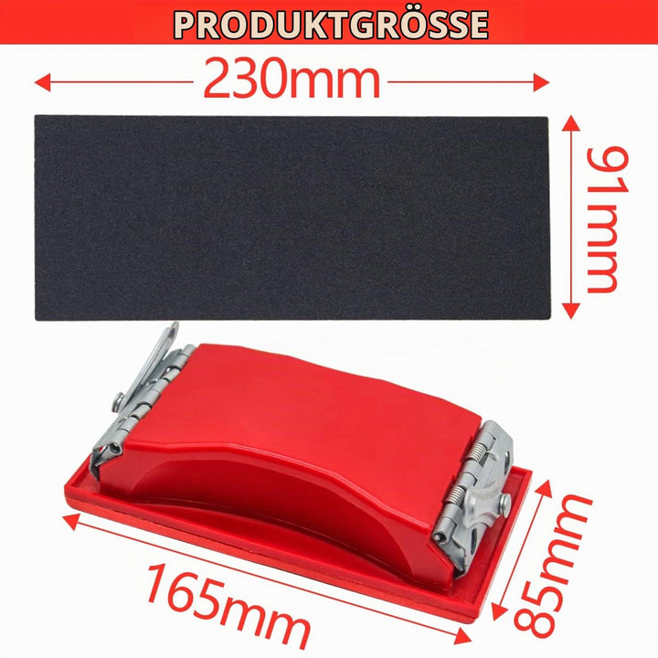 45 Stk Schleifpapier set mit Handschleifer , Sandpapier 93 x 230 mm, Körnung von 40 60 80 120 bis 20