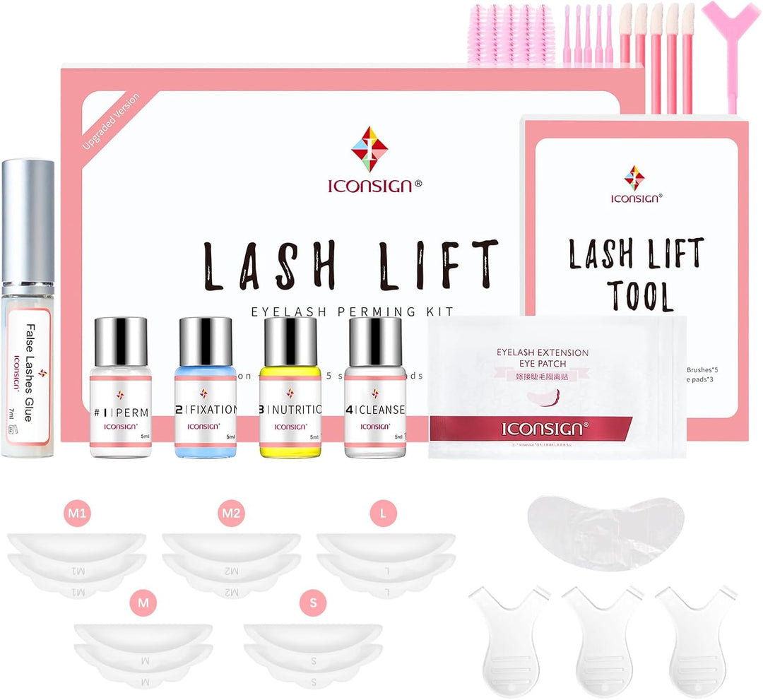 ICONSIGN Lash Lift Kit (2. Generation), Professionelles semipermanentes Wimpernverlängerungsset für