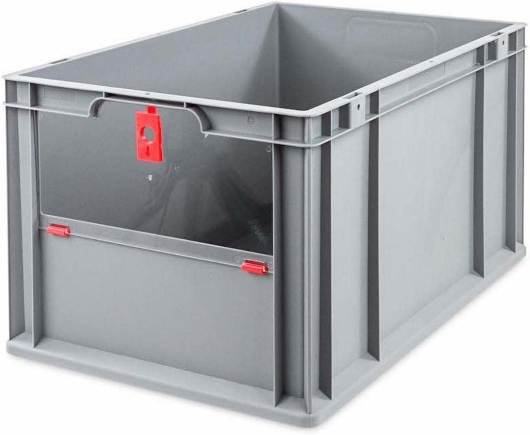 SparSet 10x Eurobox NextGen Insight Cover | HxBxT 32x40x60 | 65 Liter | Hoch/Rot | Eurobehälter, Tra