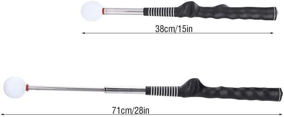 Golfschwungtrainer, Teleskop Golfschläger Metall Teleskop Golf Tempo Trainer zum Aufwärmen von Train