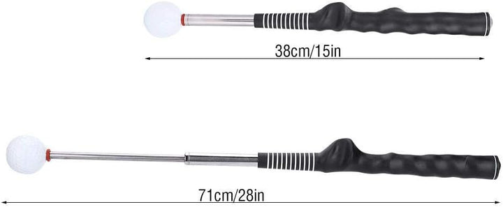 Golfschwungtrainer, Teleskop Golfschläger Metall Teleskop Golf Tempo Trainer zum Aufwärmen von Train