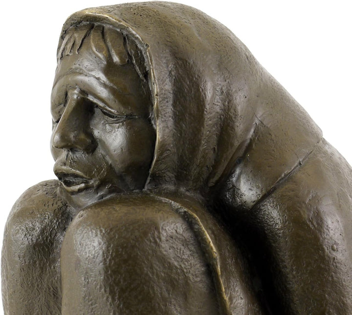 Moderne Bronzefigur - Frierende Alte (1937) - signiert - Ernst Barlach Skulpturen kaufen - Moderne K