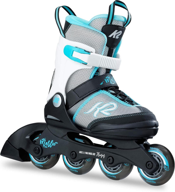 K2 Inline Skates Marlee Für Mädchen Mit K2 Softboot, Blue, 30B0202 S (EU: 29-34 / UK: 10-1 / US: 11-