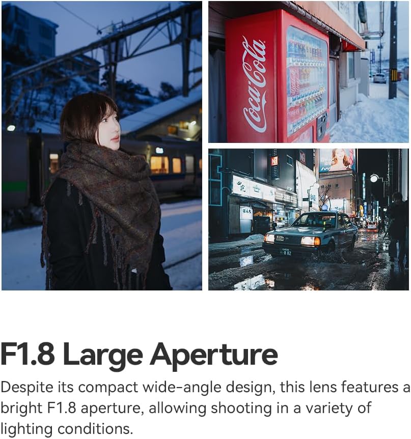 TTARTISAN AF 17mm F1.8 APS-C Objektiv für Fujifilm, Weitwinkel Autofokus Objektiv, Ultraleichter, Sc