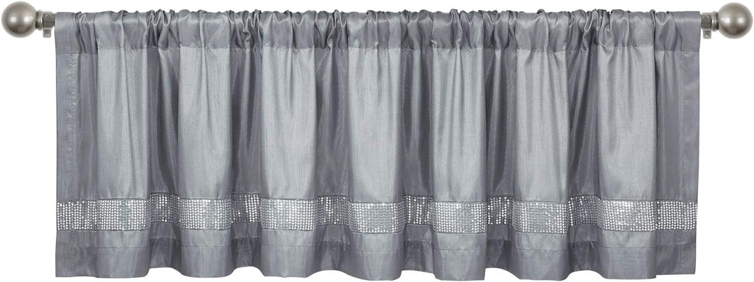 Lush Decor Sternenhimmel-Vorhang, 45,7 x 213,4 cm, Grau / silberfarben Grau und Silber 18"L x 84"W G