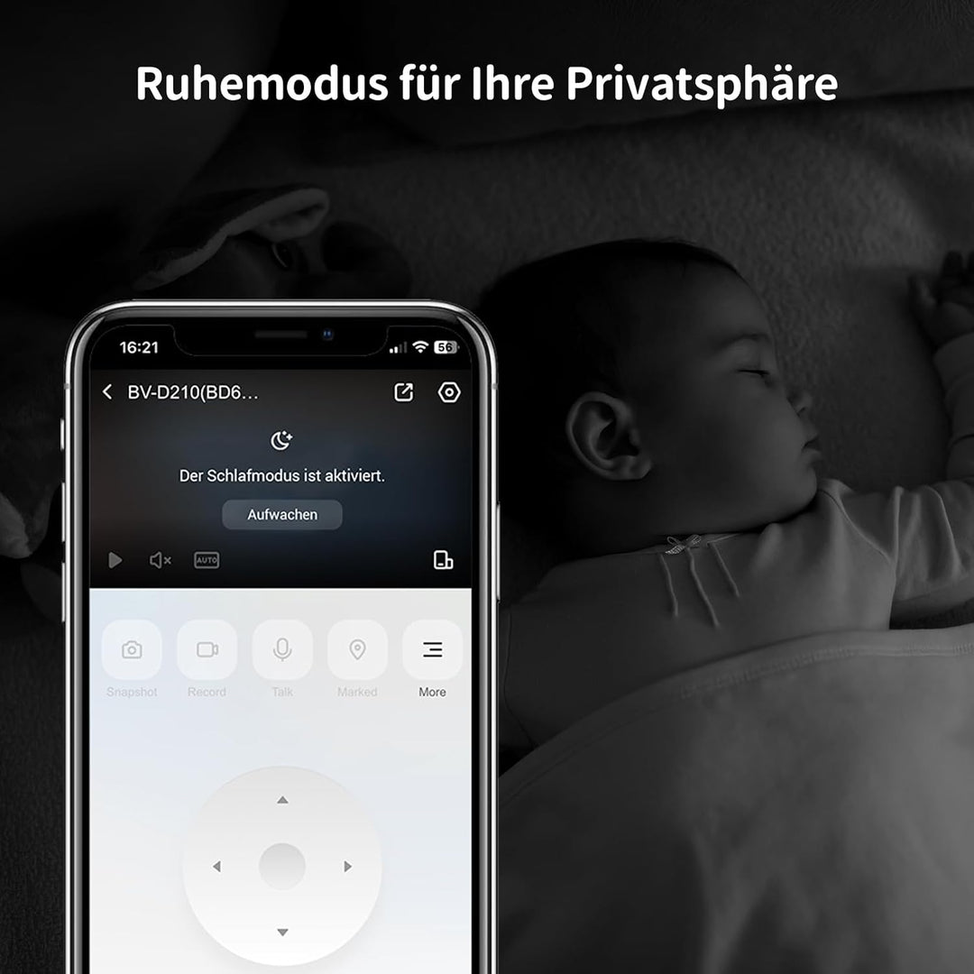 Beans View 3K Innenkamera für Überwachung und Sicherheit, Farb-Nachtsicht, 2,4 GHz WLAN-Kamera für H