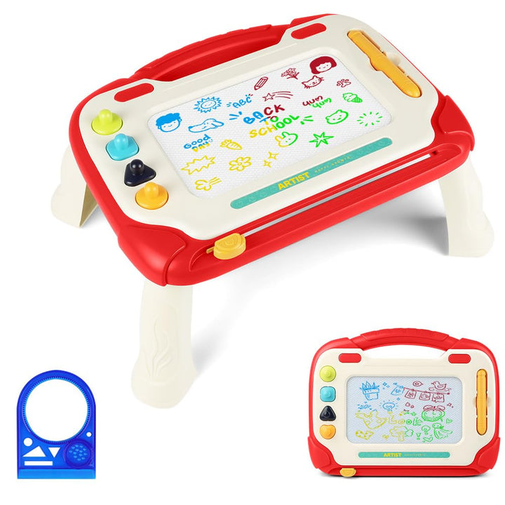 OFFCUP Magnetische Maltafel, Kinder Zaubertafel ab 3 Jahr Reisegrösse Magnetische Zeichenbrett Lerns