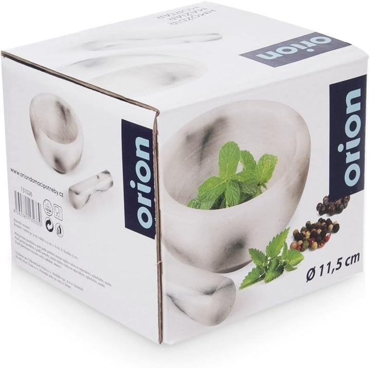 ORION Premium Mörser mit Stössel aus Marmor Gewürzmörser Ø 11,5 cm