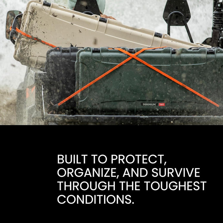 Nanuk 909 Wasserdichter Hartschalenkoffer Mit Plüschschaumeinlage - Braun Tan Würfelförmiger Schaums